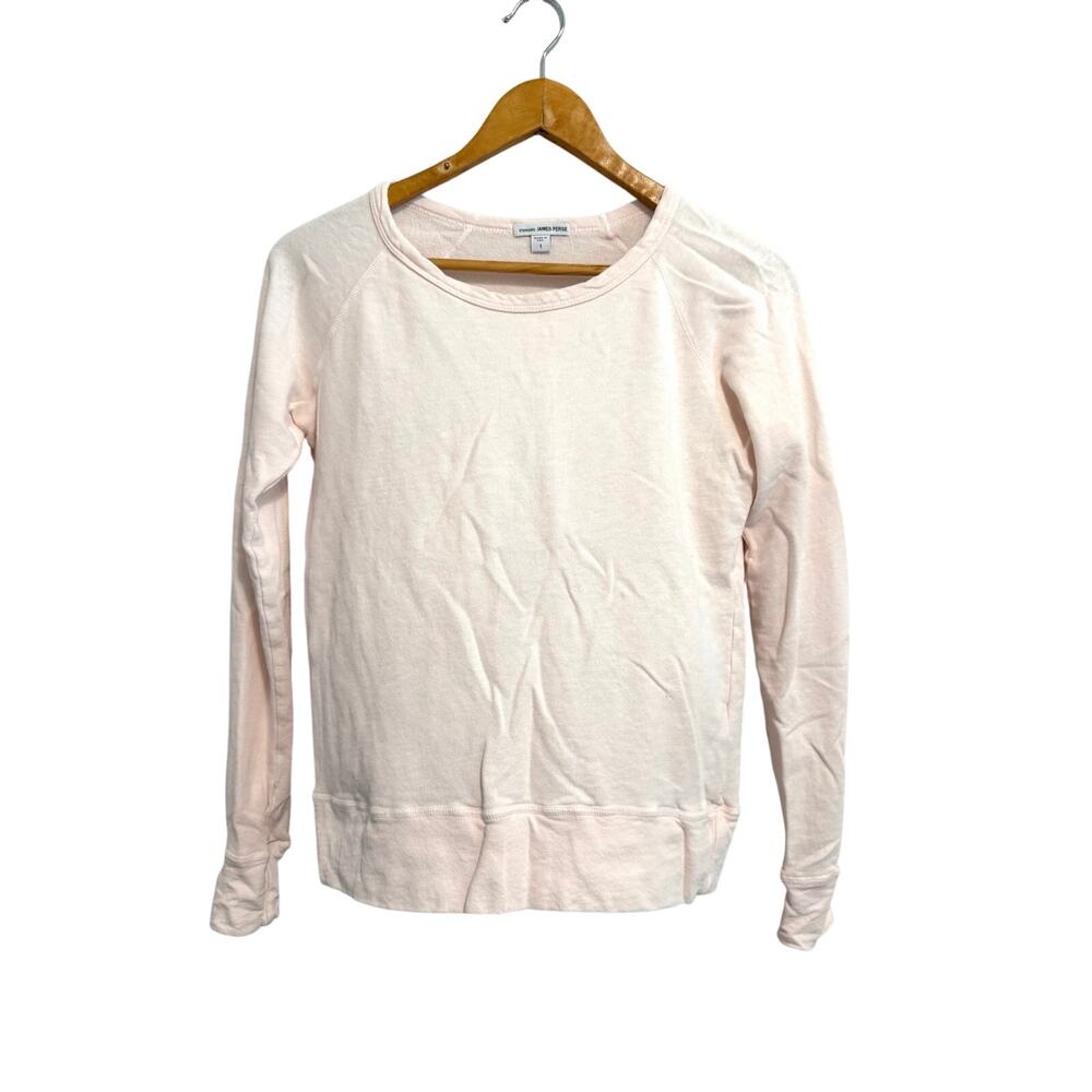 James Perse Long Sleeve Tee Size 1 Light Blush Pink